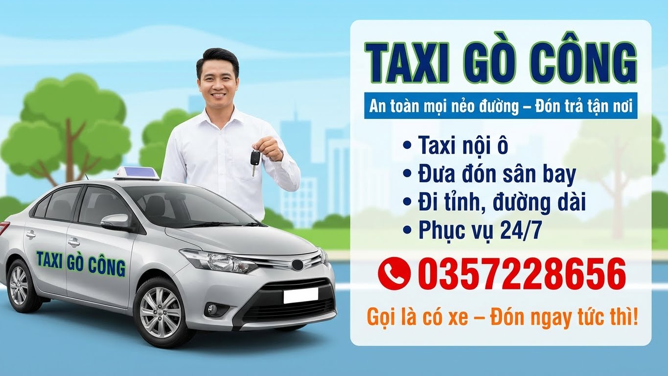 Các dịch vụ đa dạng của Taxi Gò Công